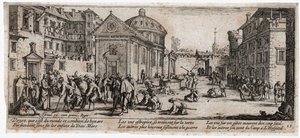Nieszczęścia i nieszczęścia wojny... (rycina) autorstwa Jacques Callot