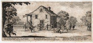 Nieszczęścia i nieszczęścia wojny... (rycina) autorstwa Jacques Callot