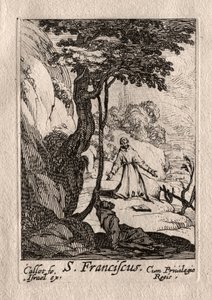 Pokutnicy: św. Francois autorstwa Jacques Callot