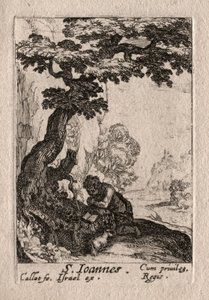 Pokutnicy: św. Jan Chrzciciel. autorstwa Jacques Callot