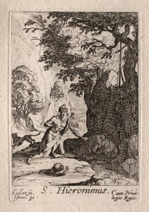 Pokutnicy: św. Hieronim autorstwa Jacques Callot