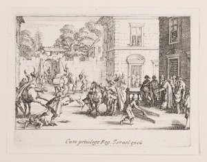Les adieux (Pożegnania), z serii La vie de l autorstwa Jacques Callot