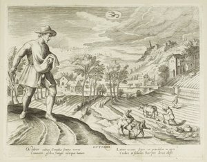 Miesiące. 10, październik autorstwa Jacques Callot