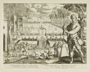 Miesiące. 5, maj autorstwa Jacques Callot