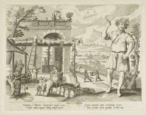 Miesiące. 9, wrzesień autorstwa Jacques Callot