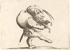 Mężczyzna skroba grilla autorstwa Jacques Callot