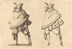 Człowiek owinięty w swój płaszcz autorstwa Jacques Callot