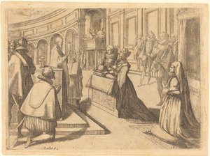 Małżeństwo Małgorzaty Austrii i Filipa III autorstwa Jacques Callot