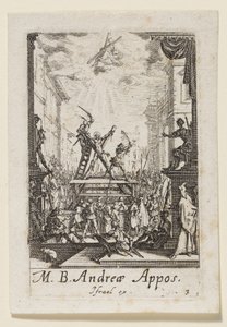 Męczeństwo świętego apostoła Andrzeja (Męczeństwo błogosławionego apostoła Andrzeja) autorstwa Jacques Callot