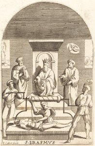 Męczeństwo św. Erazma, 16081611. autorstwa Jacques Callot
