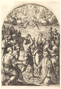 Męczeństwo św. Szczepana, 16081611. autorstwa Jacques Callot