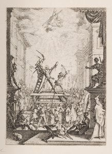 Męczeństwa św. Andrzeja, nr. 5 z „Męczeństwa Apostołów” autorstwa Jacques Callot