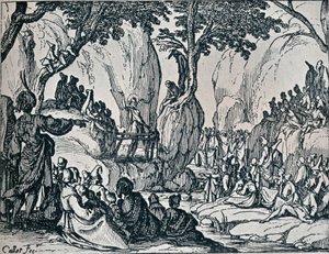 Nr III. -Św. Głoszenie Jana, 1635, 1924 autorstwa Jacques Callot
