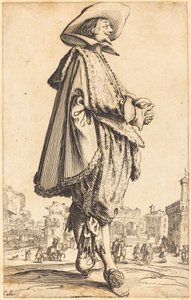 Szlachcic ze złożonymi rękami autorstwa Jacques Callot