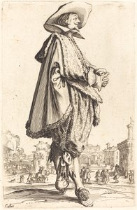 Szlachcic ze złożonymi rękami autorstwa Jacques Callot
