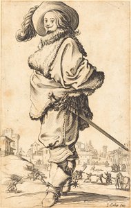 Szlachcic z Futrem Plastron autorstwa Jacques Callot