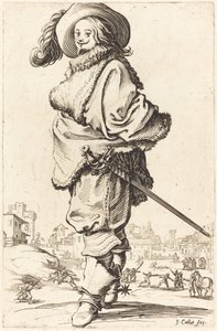 Szlachcic z Futrem Plastron autorstwa Jacques Callot