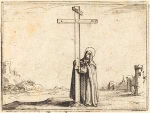 Zakonnica obejmująca Święty Krzyż autorstwa Jacques Callot