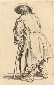 Stary żebrak z jedną kulą autorstwa Jacques Callot