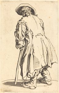 Stary żebrak z jedną kulą autorstwa Jacques Callot