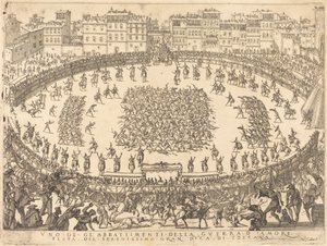 Jedna z walk piechoty autorstwa Jacques Callot