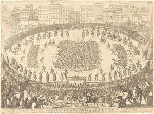 Jedna z walk piechoty autorstwa Jacques Callot