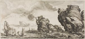 Pantalone, od Trzech włoskich komików autorstwa Jacques Callot