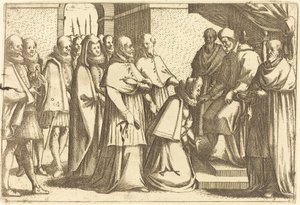 Audiencja papieska autorstwa Jacques Callot