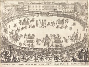 Parada w Amfiteatrze autorstwa Jacques Callot