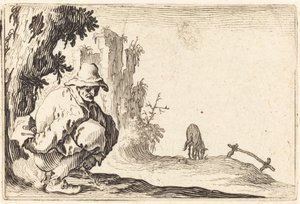 Chłop defekacja autorstwa Jacques Callot