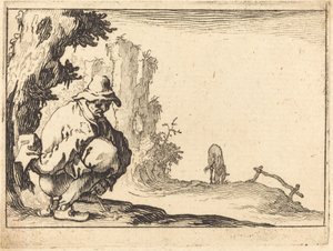 Chłop defekacja autorstwa Jacques Callot