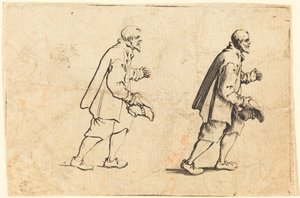 Chłop z Kapeluszem w Ręce autorstwa Jacques Callot