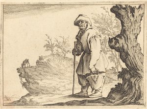 Chłop z workiem, ok. 1617. autorstwa Jacques Callot