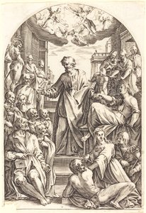 Piotr podnoszący Tabithę autorstwa Jacques Callot