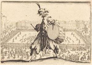 Piazza Santa Croce, Florencja autorstwa Jacques Callot