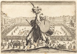 Piazza Santa Croce, Florencja autorstwa Jacques Callot