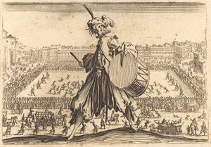 Piazza Santa Croce, Florencja, c. 1622. autorstwa Jacques Callot