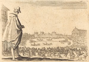 Piazza Santa Maria Novella, Florencja autorstwa Jacques Callot