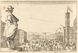 Piazza del Duomo, Florencja autorstwa Jacques Callot