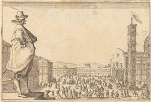 Piazza del Duomo, Florencja autorstwa Jacques Callot