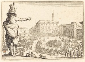 Piazza della Signoria, Florencja autorstwa Jacques Callot