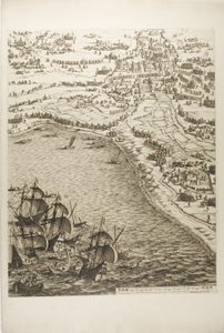 Płyta szósta z Oblężenia La Rochelle autorstwa Jacques Callot