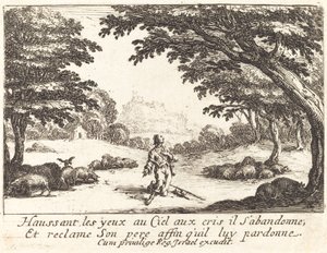 Modlitwa o Bożą pomoc autorstwa Jacques Callot