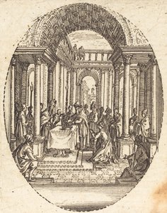 Prezentacja w świątyni autorstwa Jacques Callot