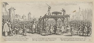 „Rad”, arkusz 14 z serii „Okropności wojny” autorstwa Jacques Callot