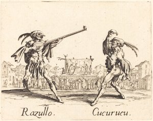 Razullo i Cucurucu autorstwa Jacques Callot