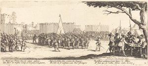Rekrutacja wojsk autorstwa Jacques Callot