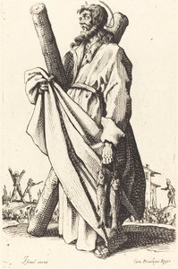 Święty Andrzej, opublikowany 1631. autorstwa Jacques Callot
