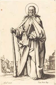 Święty Jakub Mniejszy, opublikowany 1631. autorstwa Jacques Callot