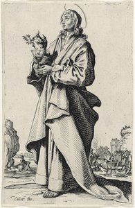 Św. Jan Ewangelista z Les Grands Apôtres (Wielcy Apostołowie), 1631 autorstwa Jacques Callot